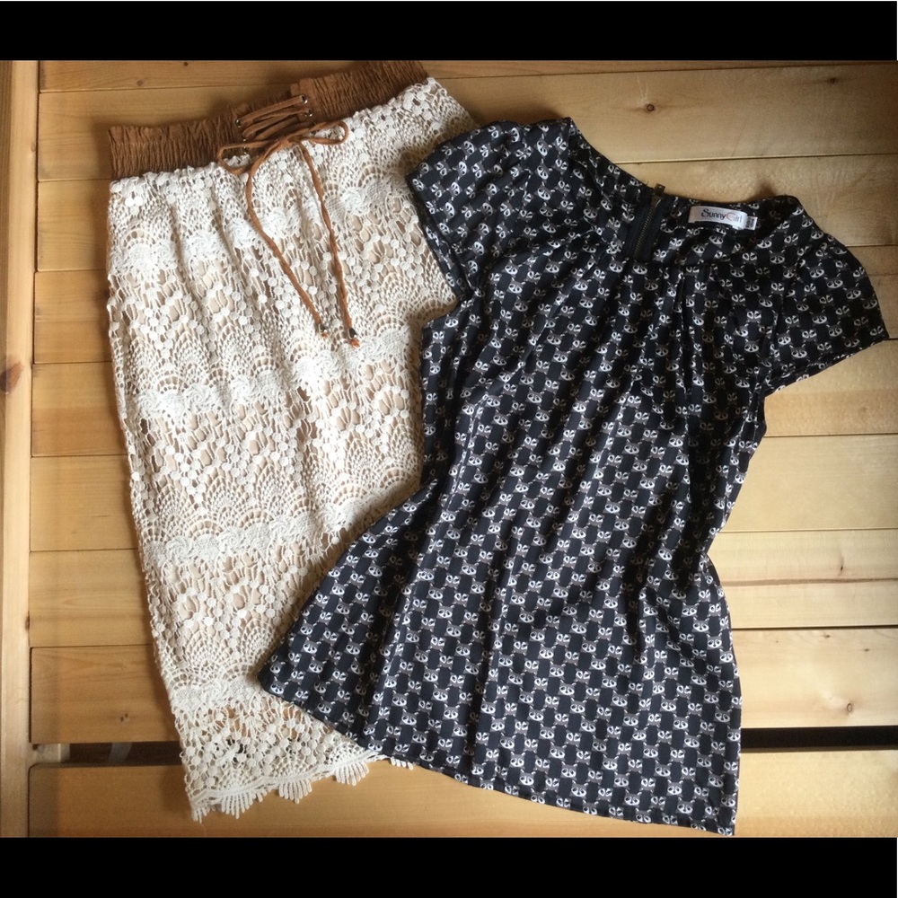 ❣️Sexy Anthropologie lace crochet skirt❣️ - Picture 8 of 8